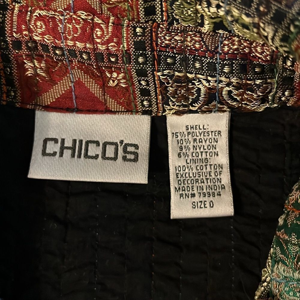 Vintage Chico’s Patchwork Vest - image 3